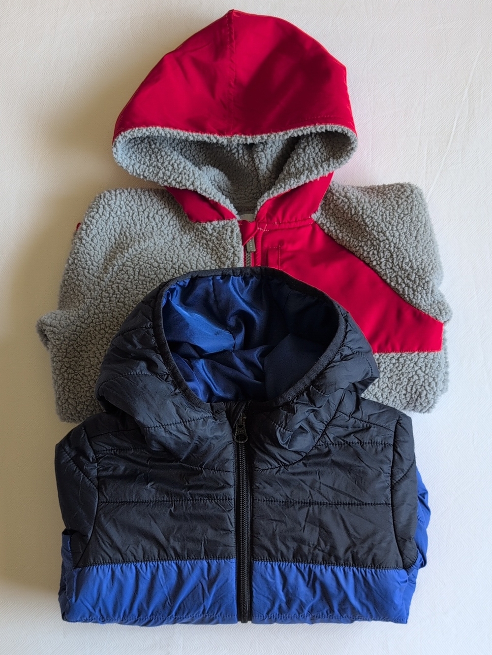 Old Navy & Joe Fresh Toddler Boys Fall Outerwear Lot Puffer Fleece Jacket 5T - Picture 1 of 16